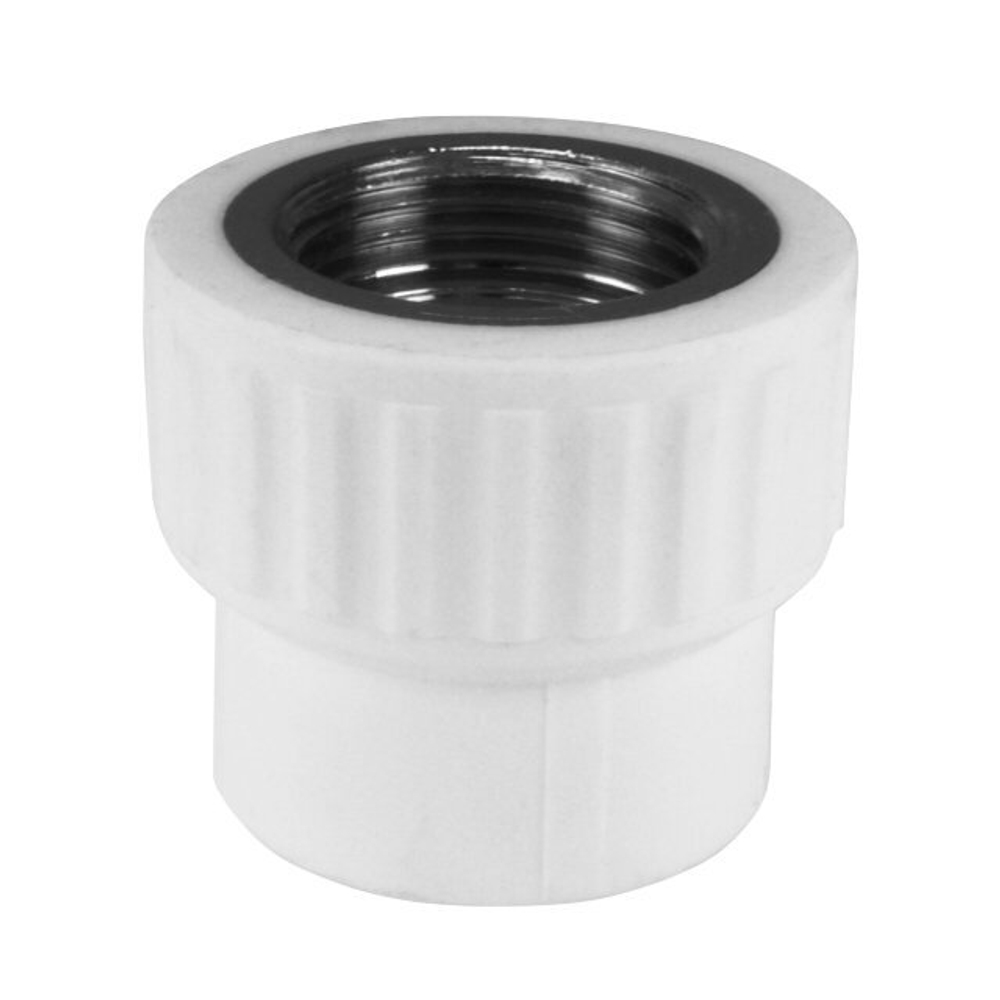 Муфта комб. ВР Ø 20*3/4 ППР (белый)