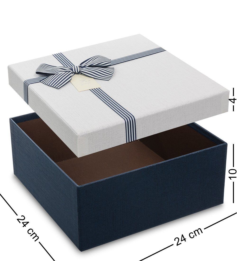 Packing Symphony WF-79-B Набор коробок из 3шт «Квадрат» цв.син./бел.