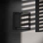 Выключатель встраиваемый VOLTUM S70 трехклавишный 10А, (черный матовый)