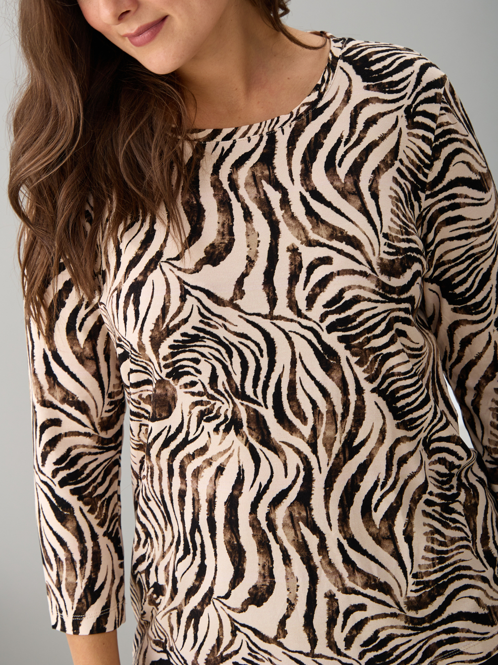 Лонгслив ЛНв-306/песочный-акварельзебра