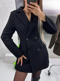 Платье-пиджак жен. 667 чер.