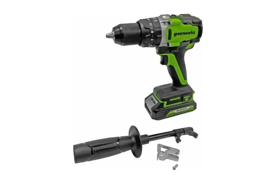Аккумуляторная дрель-шуруповерт "GREENWORKS" GD24DD140 3707607 (Без АКБ и ЗУ)