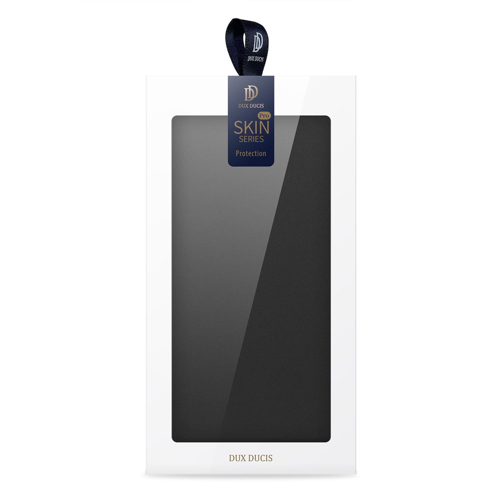 Чехол книжка из PU кожи черного цвета от Dux Ducis для Samsung Galaxy S23 Ultra, серия Skin Pro Series Case