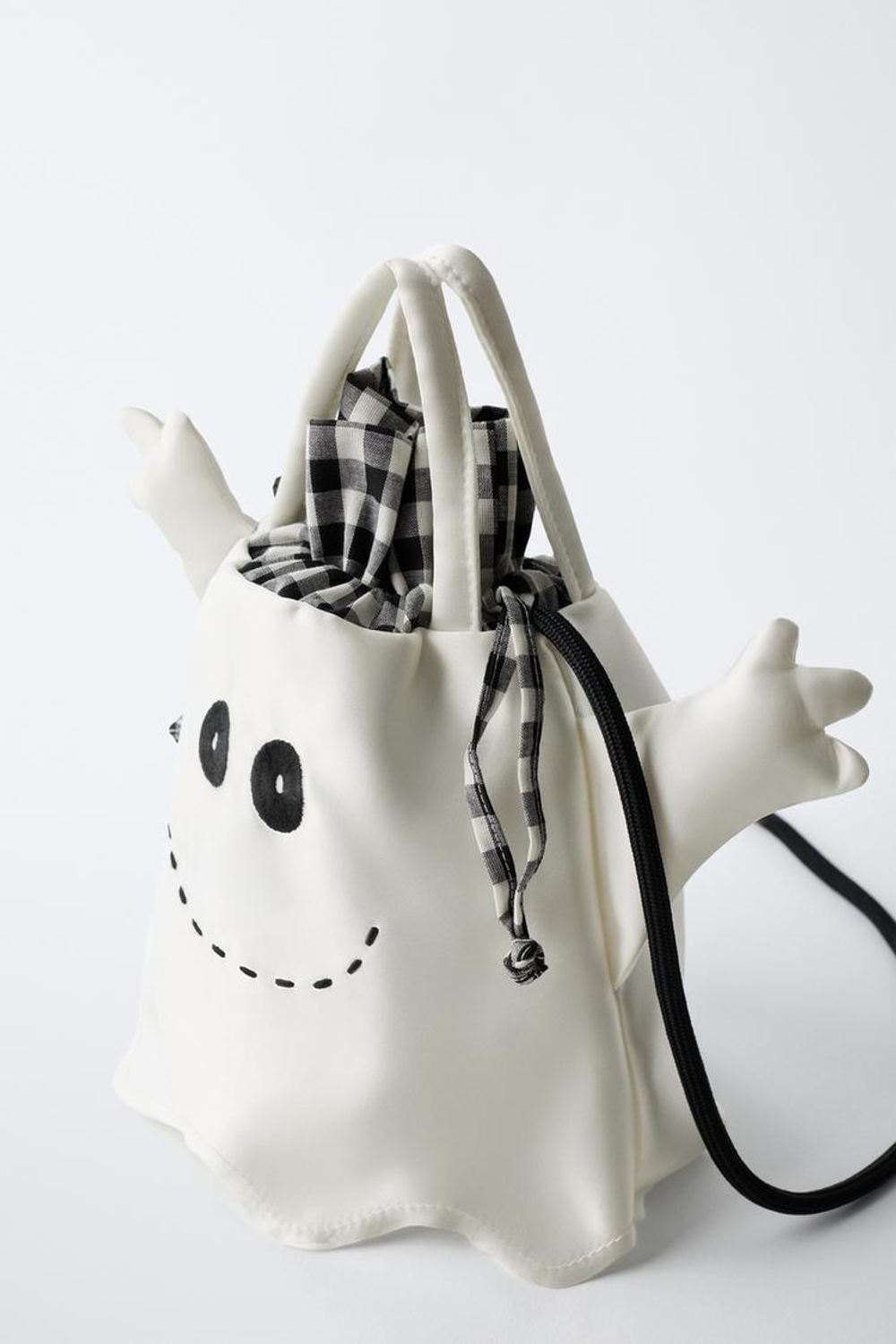 ZARA СУМКА HALLOWEEN «ПРИЗРАК», БЕЛЫЙ