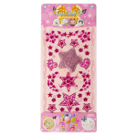 Наклейки-стразы Alingar, акриловые, "Звездное небо", красный, розовый, фиолетовый, пакет с европодвесом