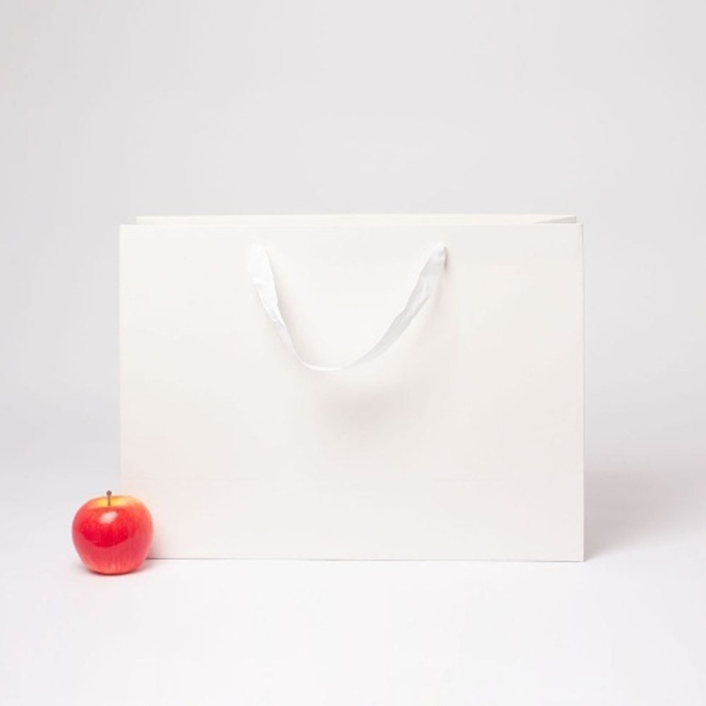 Пакет 47x34x16, белый, лента, картон VIP