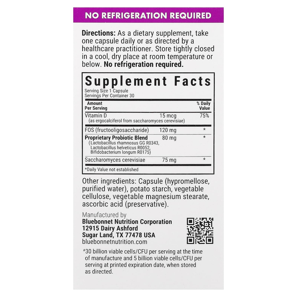 Bluebonnet Nutrition, Pre, Pro, постпробиотический продукт, 30 растительных капсул