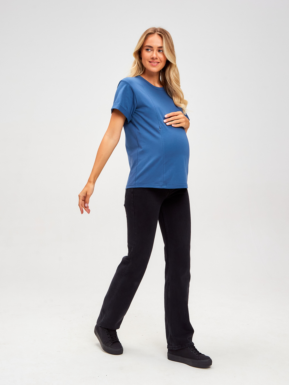 Футболка для беременных с системой кормления