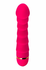 A-Toys G-Spot 16 см – розовый рельефный вибростимулятор точки G, 20 режимов