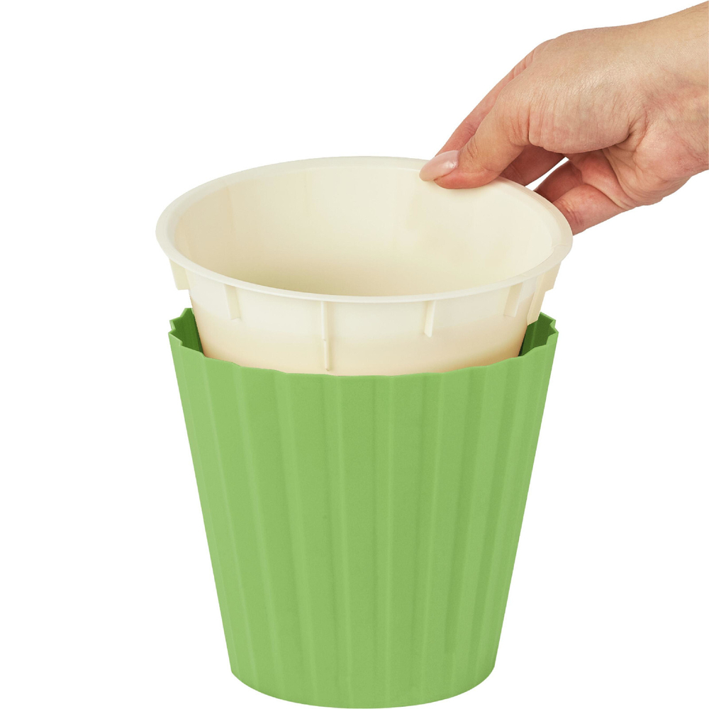 Горшок InGreen Sand 2л ø16 h14,6 см Зеленая фисташка