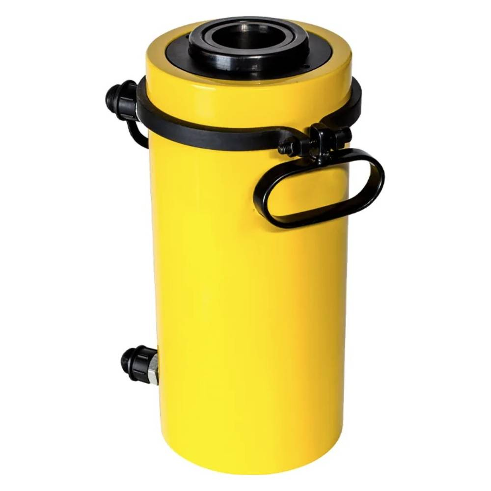 Домкрат Инстан с полым штоком (с гидравлическим возвратом) ДП150-150Г (150т, ход 150мм)