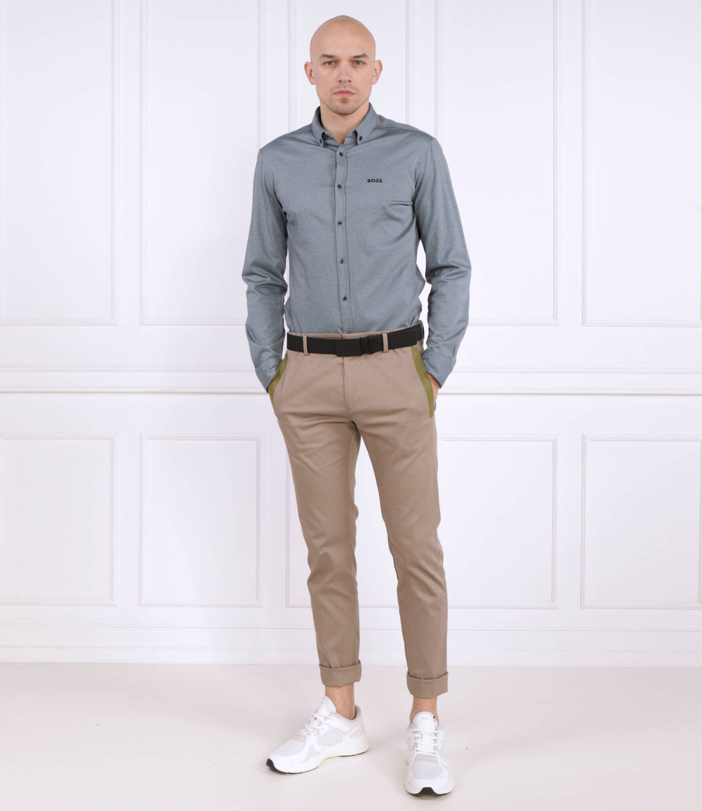 чиносы t_rogan BOSS GREEN - хаки(50472352)