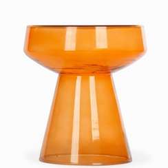 Кофейный столик Prosper Ø39х43 см, прозрачное оранжевое стекло