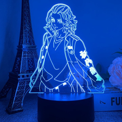 Акриловый светильник на черной подставке "Токийские мстители - Майки"