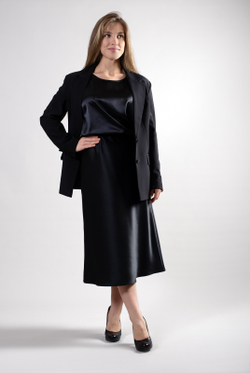 Юбка женская 4147АПБ, черный #508Чер014147АПБ