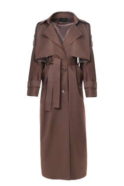 "Trench cape" Тренч-кейп в пол из хлопка.
