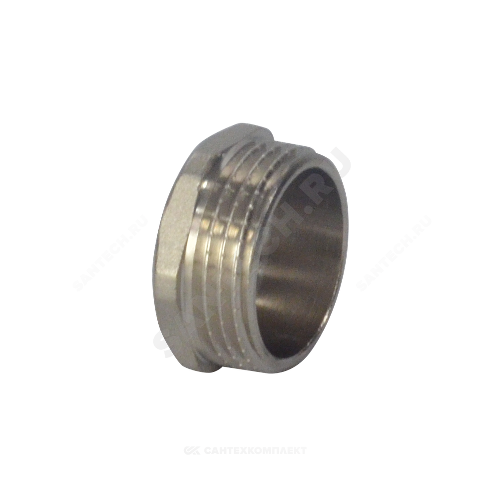 Заглушка латунь никель Ду 32 (1 1/4") НР SantechSystems