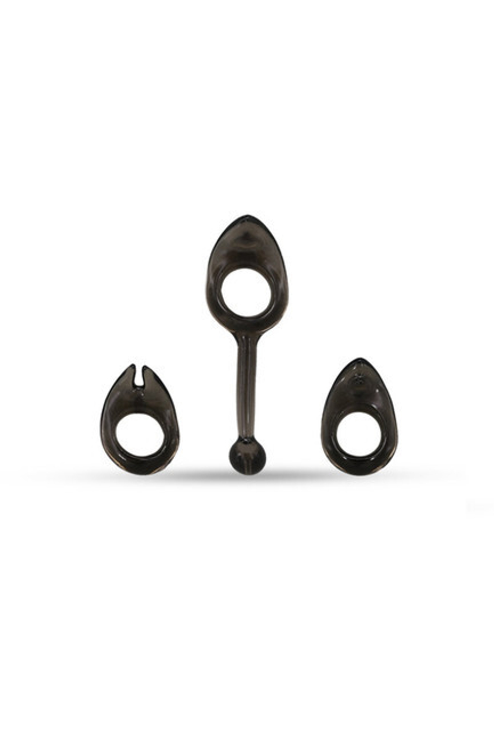 Набор эрекционных колец Expandable Cock Rings (дымчатый) (Цвет: дымчатый)