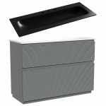 Тумба с раковиной Sancos FOLK Floor FL120FES/CN7024MB 120 Ergraut soft