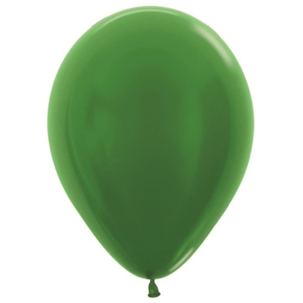 Воздушные шары Sempertex, цвет 530 металлик, зелёный, 100 шт. размер 12&quot;