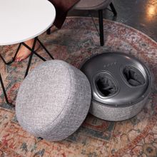 Массажер для ног 2в1 UNIX интерьерный пуф / Secret Pouf Grey