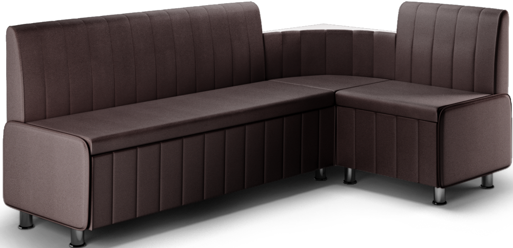 Кухонный уголок со спальным местом К022 кожзам pearl chestnut дерево