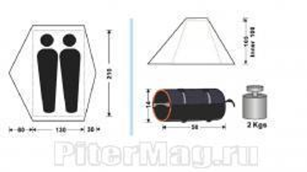 Палатка KingCamp Peak 2 (2014)
