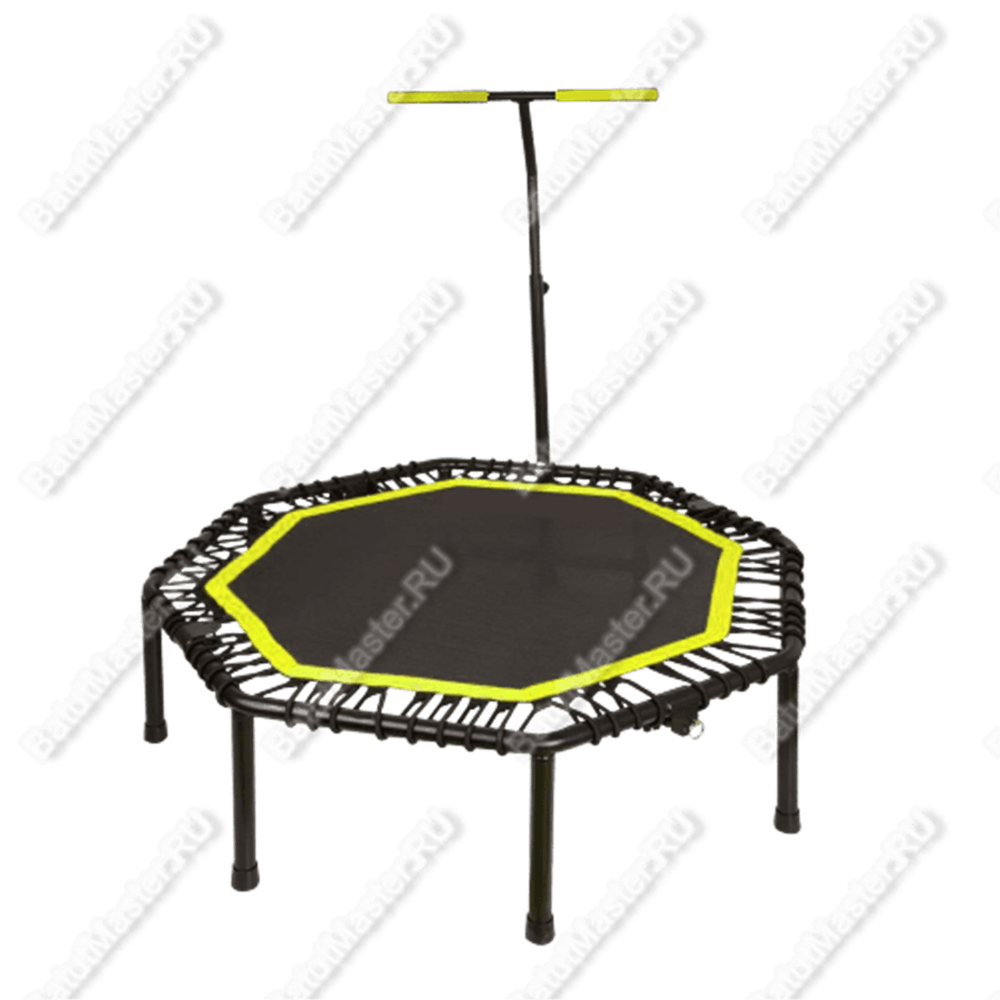 Каркасный батут с Т-образной ручкой, желтый, диаметр 4 фт, восьмиугольный