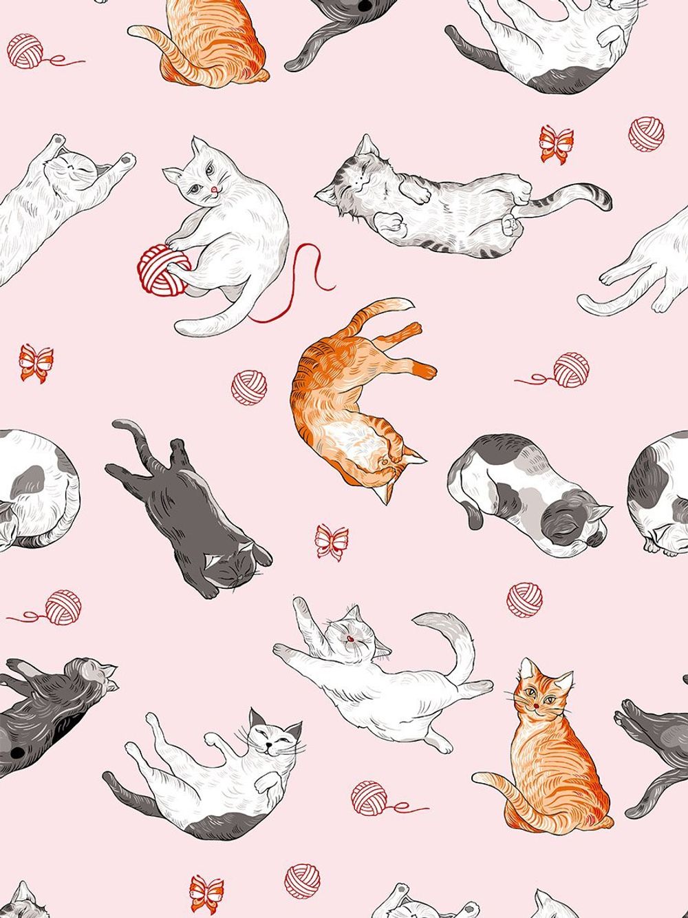 Пододеяльник Сказка "Kitty/Kitties" 2-сп 175х215 см, перкаль