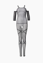 Боди-комбинезон с длинным рукавом Le Frivole черный S/L