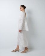 Топ с открытой спиной из смесового шелка Стелла Маккартни сердечки белый