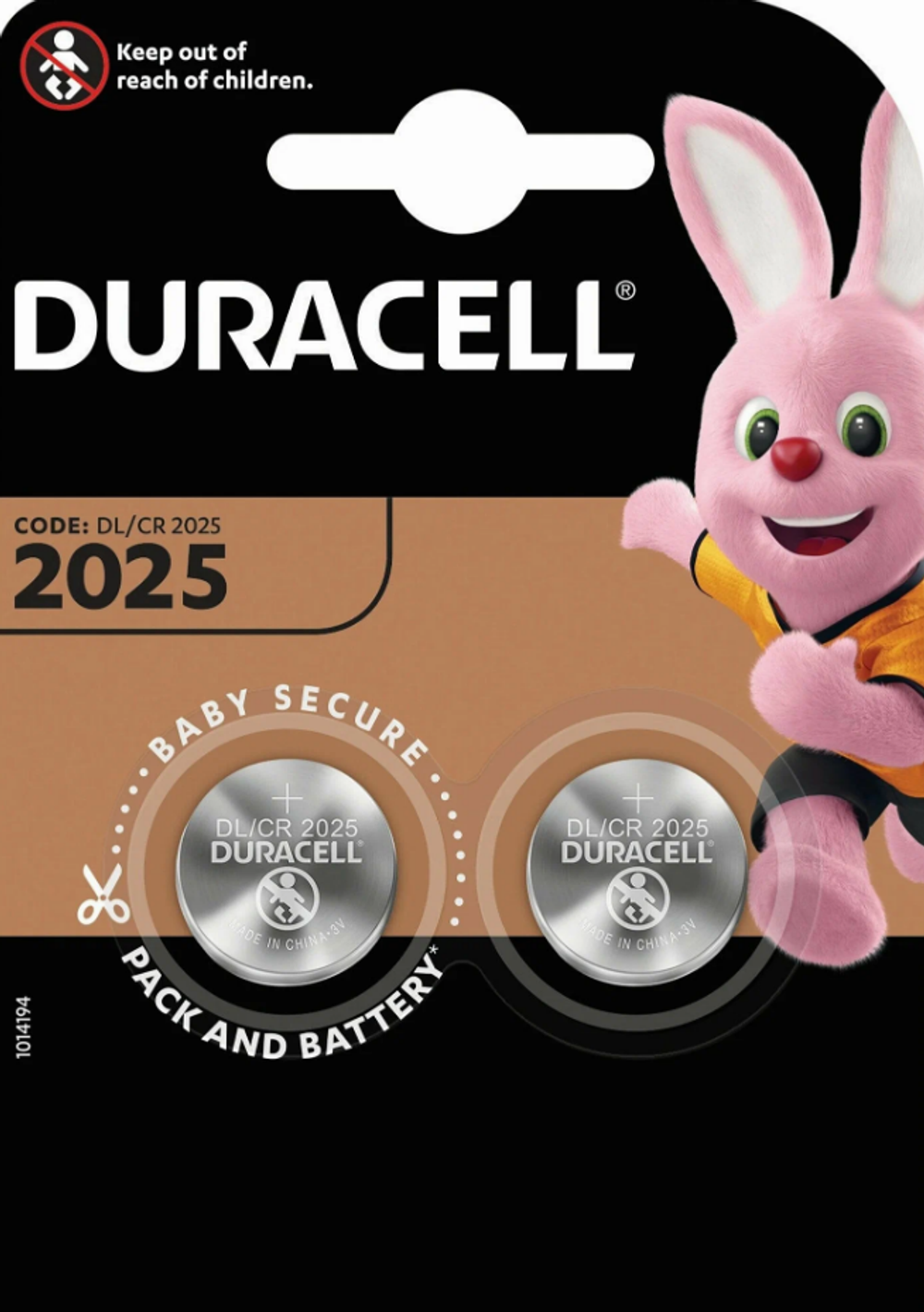 Батарейка CR2025 Duracell