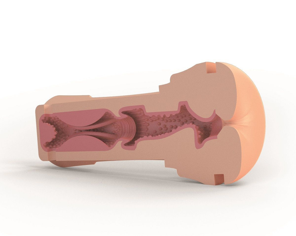 Мастурбатор-анус в тубе Oh Push me (Цвет: телесный)