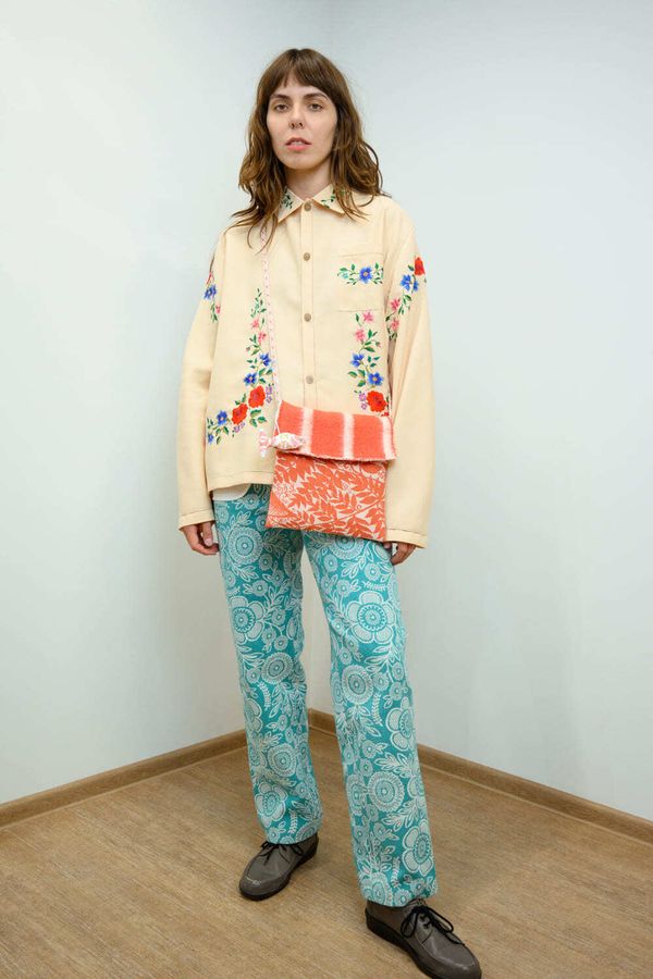 Сумка Red Flowers One Pocket оранжевая - фото 2