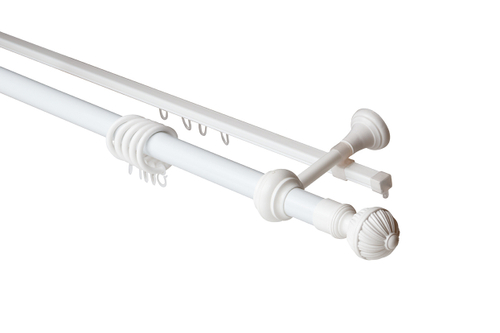 Карниз -шина 2 -х ряд Волшебная палочка Д-28 мм 3,6 м