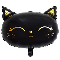 Фигура 19" Кошка голова черная ВЗ