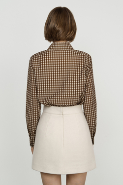 Юбка трапеция мини