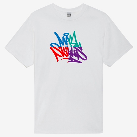 Футболка белая MAD SKILLS Logo Split