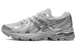 Asics Gel-Flux 4 comfortable fashion fabric synthetic leather wear-resistant breathable low-cut casual running shoes women's gray silver