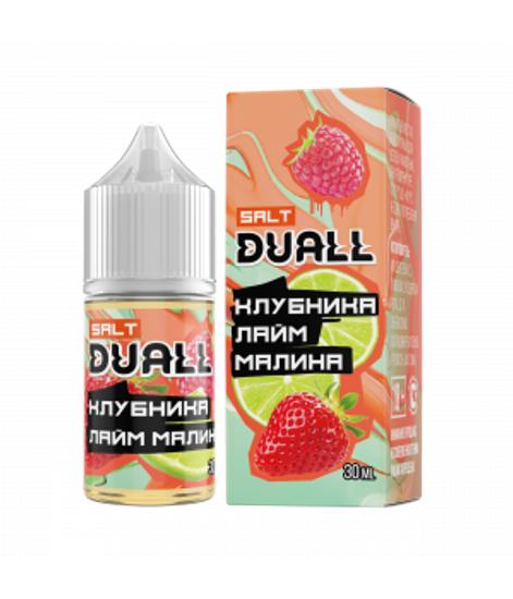Жидкость Duall, 30 мл, Light Клубника, лайм, малина