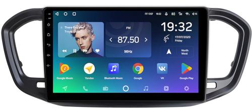 Магнитола для Lada Vesta NG 2023+ (ШГУ, рамка черная матовая) - Teyes CC2 PLUS монитор 9" QLED, Android 10, Быстрая, SIM-слот