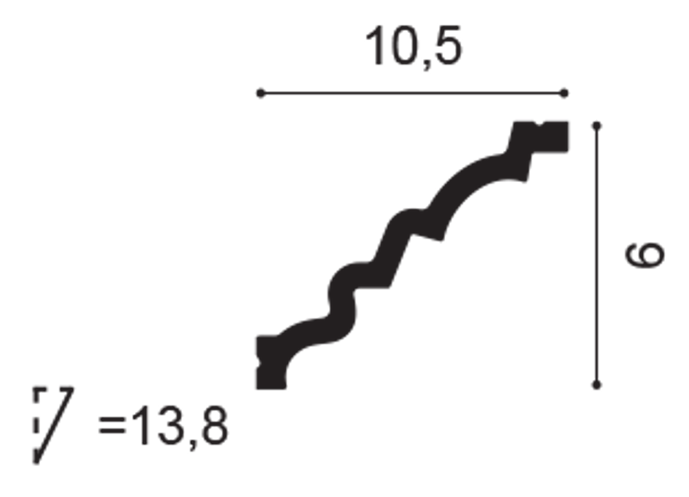 Карниз потолочный C326