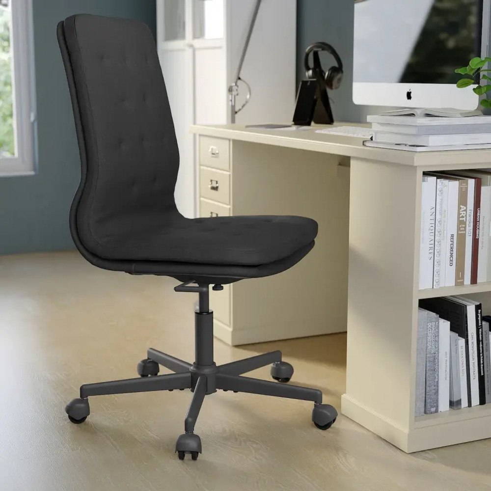 Jфисный стул - IKEA MULLFJÄLLET/MULLFJALLET, 72x72x112см, черный, МАЛЛФЬЯЛЛЕТ ИКЕА
