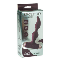 Анальный стимулятор 13,1см с вибрацией Lola Games Spice it up New Edition Elation Wine Red 8018-03lola