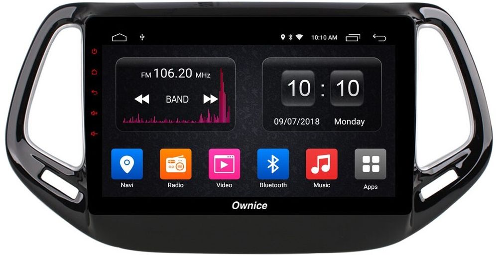 Магнитола для Jeep Compass 2016+ - Carmedia OL-1255 IPS, Android 10, 8 ядер (TS18), 4G SIM-слот