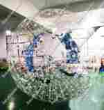 Зорб ТПУ"Капля", усиленные сиденья, диаметр 3 м