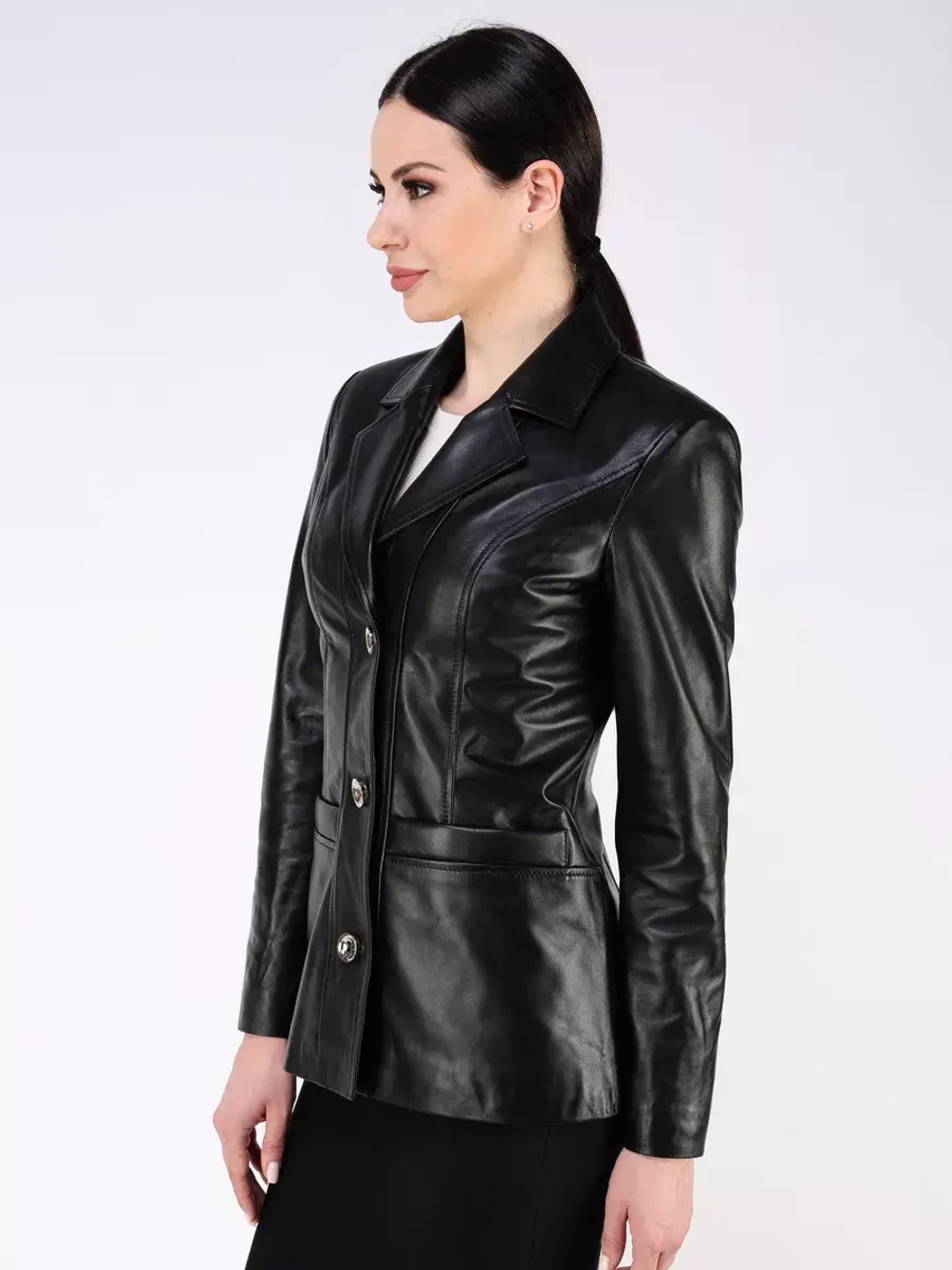 Кожаная куртка демисезонная Турция пиджак