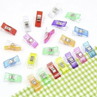 Клипсы зажим для фиксации ткани, р. 2,5х1 см, 166 гр, ассорти