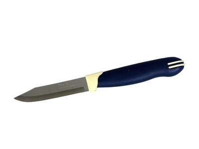 Нож для овощей 7,5см Tramontina Multicolor, гладкий (2шт в блистере)