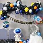 Шар (35"/89 см) Фигура, Полумесяц, Серебро 1 шт.